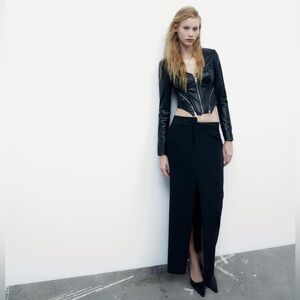 Black Leather Women's Jacket